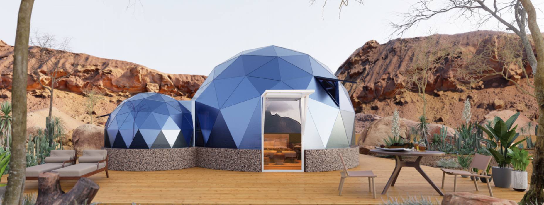 祁连县球形智能光伏玻璃星空房